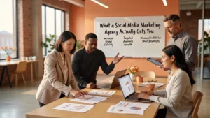 Professional header image for comparison analysis: What a Social Media Marketing Agency Actually Gets You